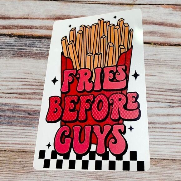 Fries Before Guys Valentine’s Day Magnet - Picture 1 of 2